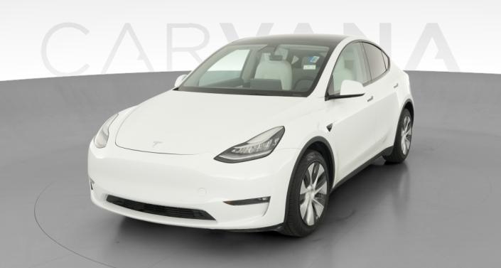 2021 Tesla Model Y Long Range All-Wheel Drive in Pearl White — photo 1