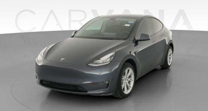 2022 Tesla Model Y Long Range All-Wheel Drive in Midnight Silver Metallic — photo 1