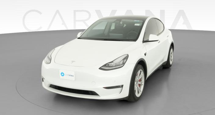 2022 Tesla Model Y Long Range All-Wheel Drive in Pearl White — photo 1