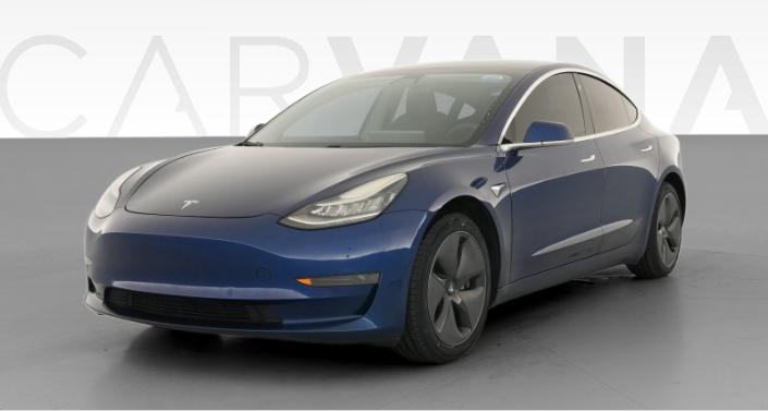 2020 Tesla Model 3 Standard Range Plus in Deep Blue Metallic — photo 1