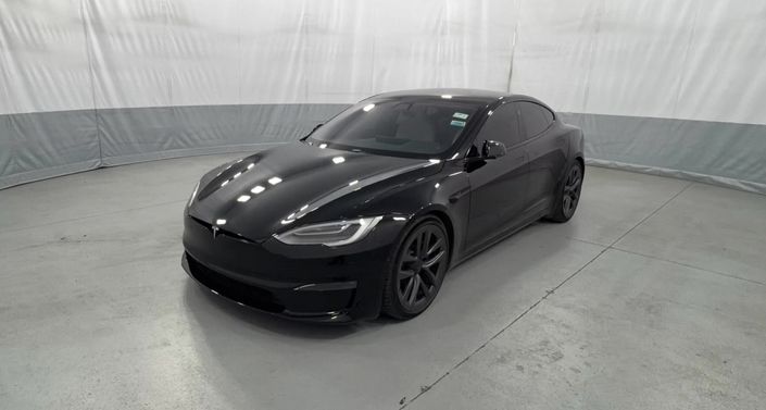 2022 Tesla Model S Long Range in Solid Black — photo 1