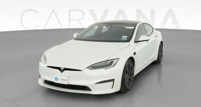 2021 Tesla Model S Long Range in Pearl White Multi-coat — photo 1