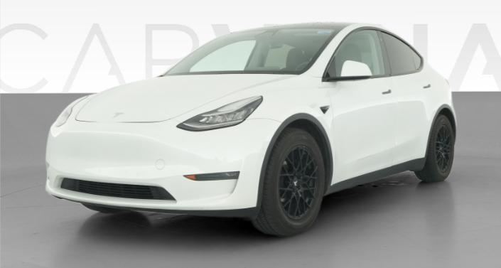 2020 Tesla Model Y Long Range All-Wheel Drive in Pearl White — photo 1