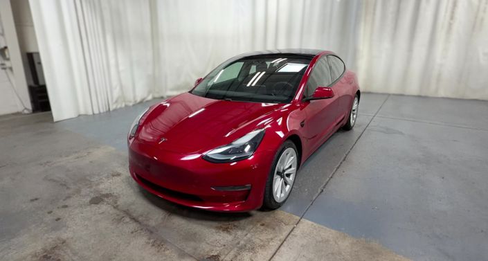 2021 Tesla Model 3 Long Range AWD Red