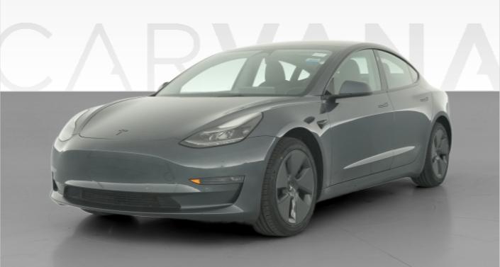 2022 Tesla Model 3 Long Range All-Wheel Drive in Midnight Silver Metallic — photo 1