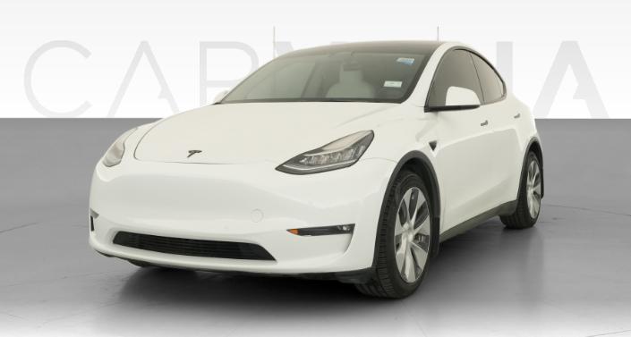 2022 Tesla Model Y Long Range All-Wheel Drive in Pearl White — photo 1