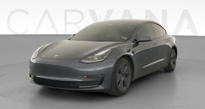 2021 Tesla Model 3 Standard Range Plus in Midnight Silver Metallic — photo 1