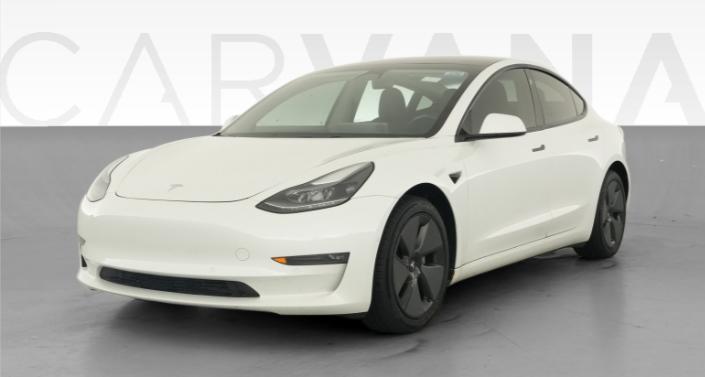 2021 Tesla Model 3 Long Range All-Wheel Drive in Pearl White — photo 1