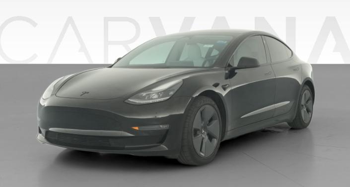 2022 Tesla Model 3 Long Range All-Wheel Drive in Solid Black — photo 1
