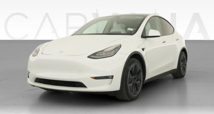 2021 Tesla Model Y Long Range All-Wheel Drive in Pearl White — photo 1