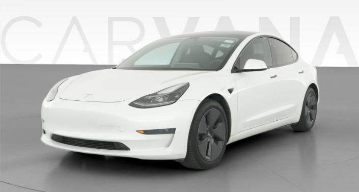 2021 Tesla Model 3 Standard Range Plus in Pearl White — photo 1