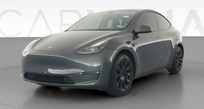 2022 Tesla Model Y Long Range All-Wheel Drive in Midnight Silver Metallic — photo 1
