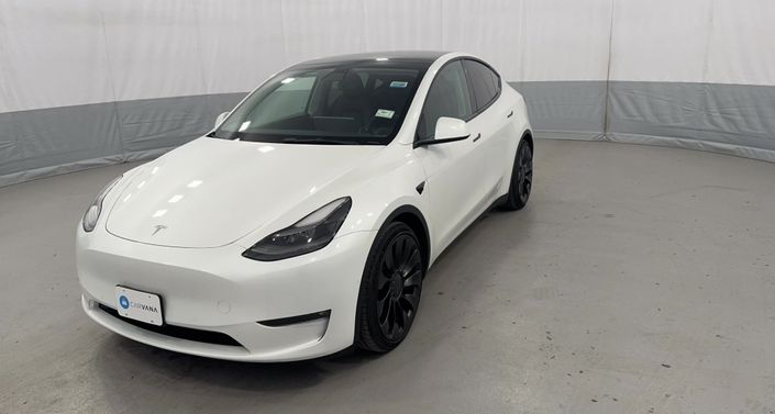 2022 Tesla Model Y Performance All-Wheel Drive in White — photo 1
