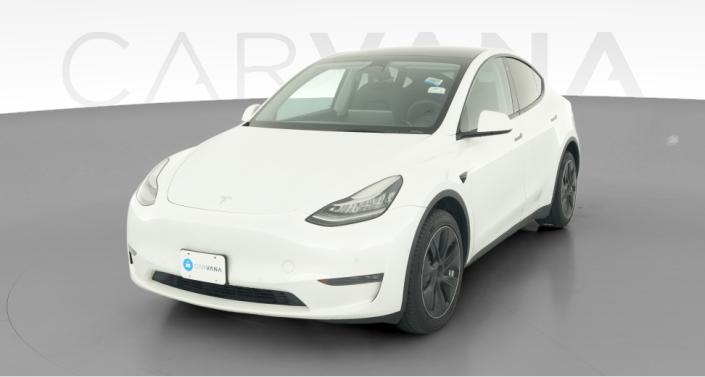 2022 Tesla Model Y Long Range All-Wheel Drive in Pearl White — photo 1
