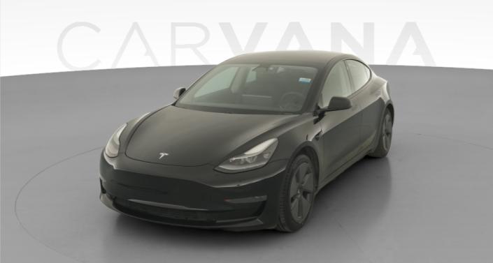 2021 Tesla Model 3 Standard Range Plus in Solid Black — photo 1