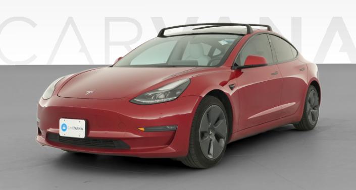 2022 Tesla Model 3 Long Range AWD Red