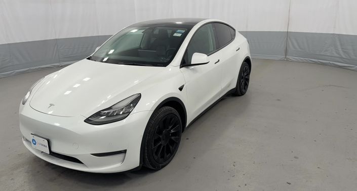 2022 Tesla Model Y Long Range All-Wheel Drive in Pearl White — photo 1