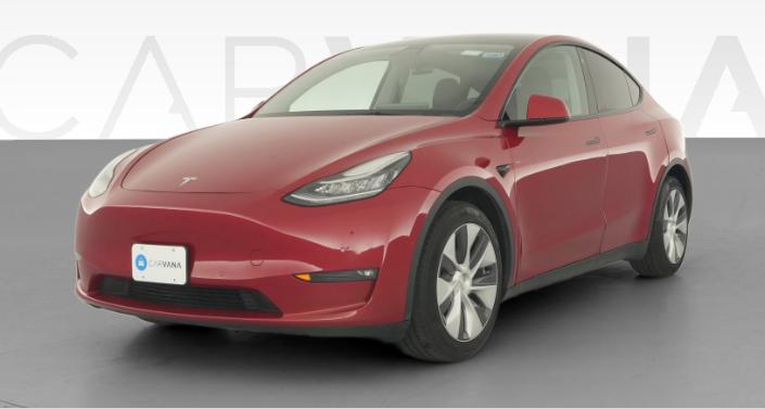 2022 Tesla Model Y Long Range All-Wheel Drive in Red Multi-coat — photo 1