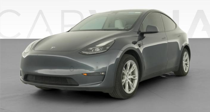 2023 Tesla Model Y Long Range All-Wheel Drive in Midnight Silver Metallic — photo 1