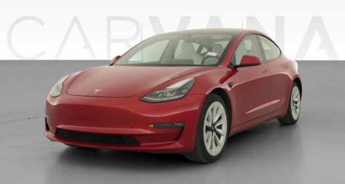 2022 Tesla Model 3 Long Range All-Wheel Drive in Red Multi-coat — photo 1