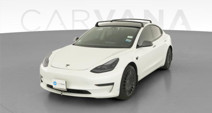 2022 Tesla Model 3 Long Range All-Wheel Drive in Pearl White — photo 1